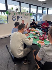 Macmillan charity staff lunch
